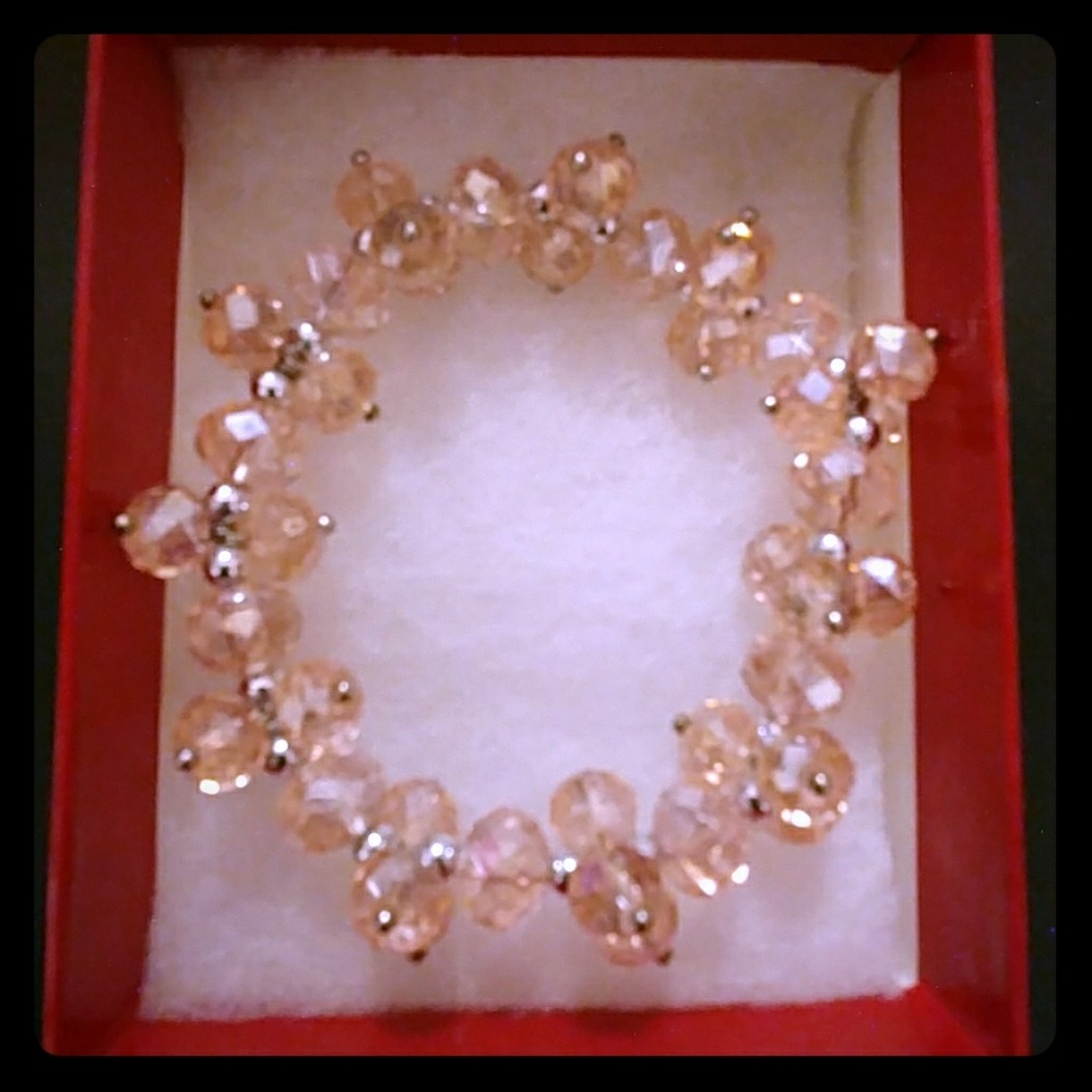 🔥CLEARANCE! Rose Metallic Crystal Bracelet